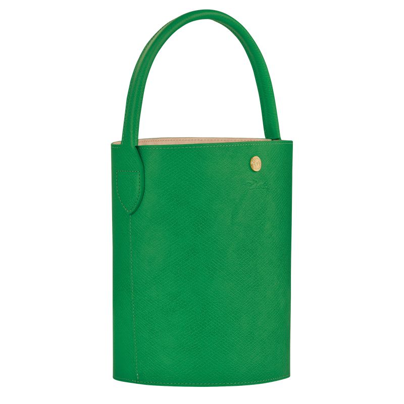 Women Longchamp Épure S Bucket Bag Green | Ireland-728KZHPNQ