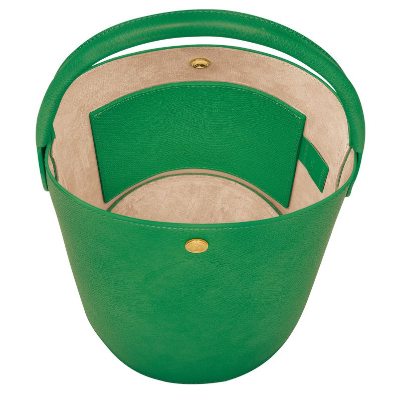 Women Longchamp Épure S Bucket Bag Green | Ireland-728KZHPNQ
