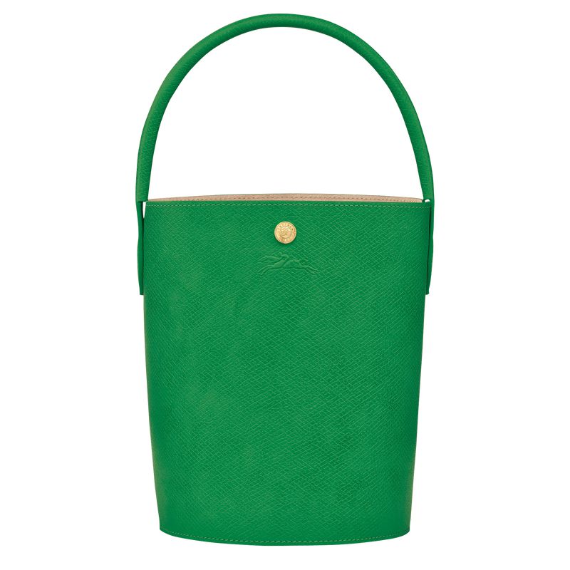 Women Longchamp Épure S Bucket Bag Green | Ireland-728KZHPNQ