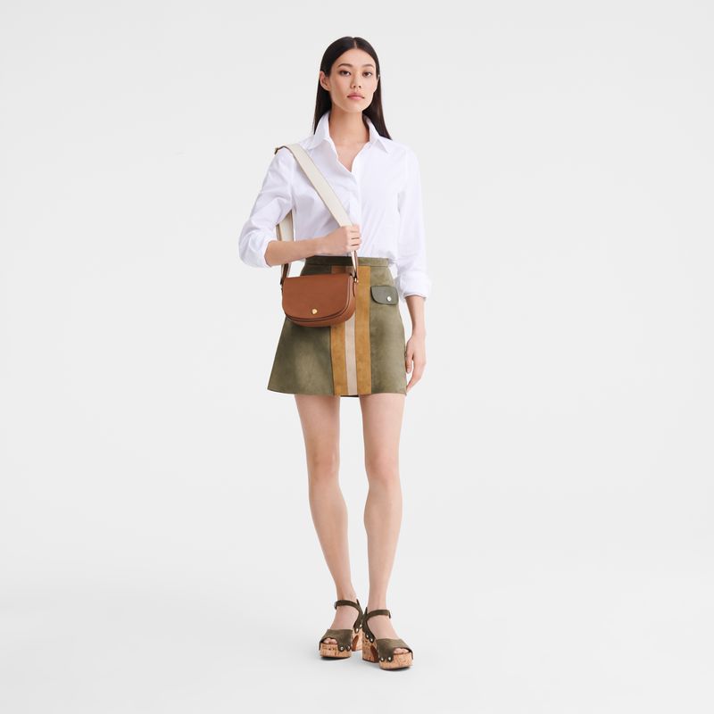 Women Longchamp Épure S Crossbody Bag Brown | Ireland-418HGLKVP