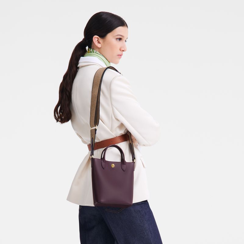 Women Longchamp Épure Xs Tote Bag Dark Purple | Ireland-897BKCWJS